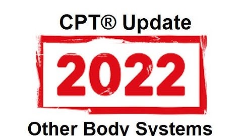 CPT® Update 2022
