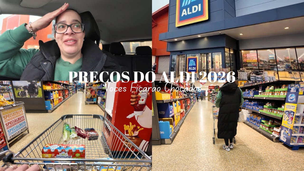 Fui Desafiada Por Alguém Especial! Preços Aldi 2026 🏴󠁧󠁢󠁥󠁮󠁧󠁿 + Compras de Reposição | Vlog