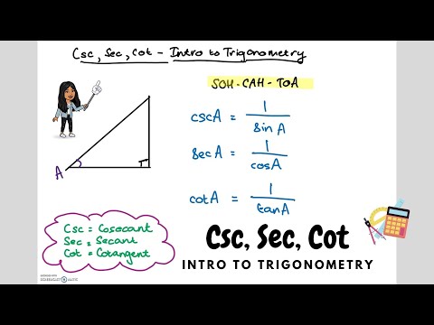 Wideo: Co to jest Cosecant Cotangens i Secant?