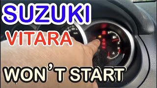 HOW TO DIAGNOSED WON'T START SUZUKI GRAND VITARA