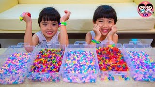 หนูยิ้มหนูแย้ม | ปิดเทอมทำกำไลลูกปัด ขาย2บาท