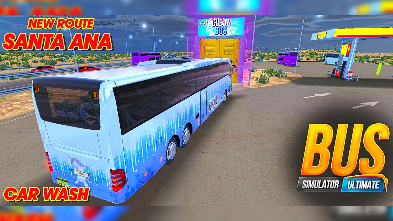My first time at a car wash in Bus Simulator Ultimate (Android Gameplay)