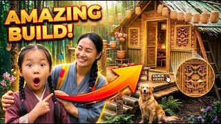 Building an Amazing Bamboo House Deep in the Forest🏕️ | BR-KY Builder