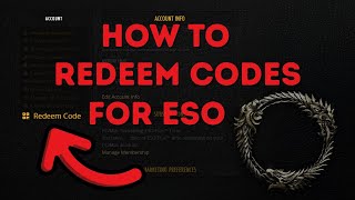 How to Redeem ESO Codes (ALL Platforms)