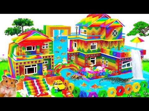 How To Make Minecraft Style Hillhouse Monster School Has Gigantic Slides And Ball Pool For Pets