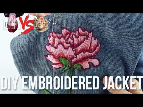 DIY刺繡ジャケット×アニカビクトリアコラボチャレンジ！