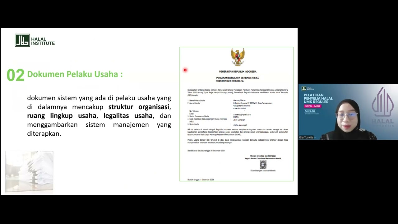 Menyusun Manual SJPH dan Menyiapkan Daftar Bahan Halal
