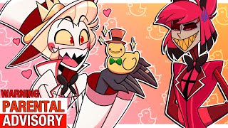 Lucifer & Alastor's Ducktastic Ducks | Hazbin Hotel Comic Dub