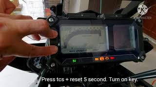 How to adjust CO setting using in dash monitor for MT09 Tracer 2016.