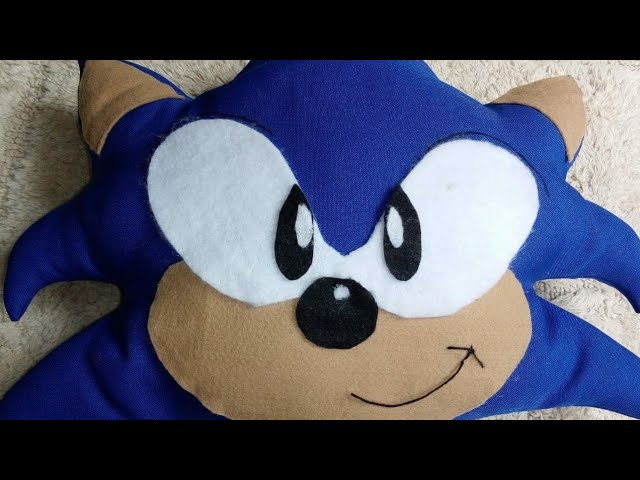 Almofada formato do personagem Sonic