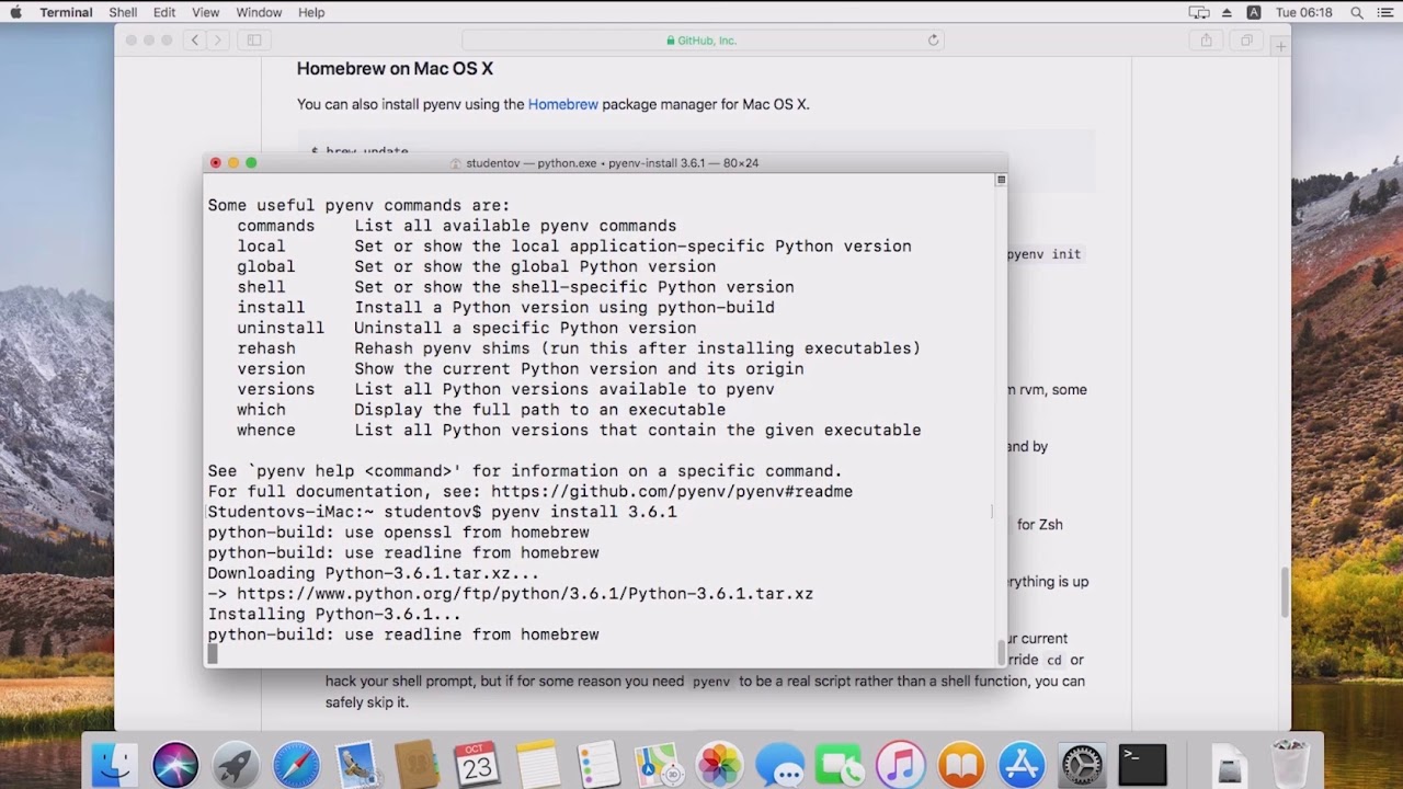 13 9 Несколько версий Python Mac OS - YouTube