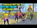  first time 999 prank with  sk sabir boss  favorite match  tamil tricks freefire