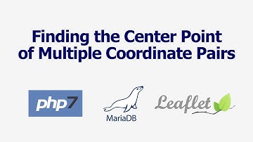 Finding the Center Point of Multiple Coordinate Pairs in Leaflet