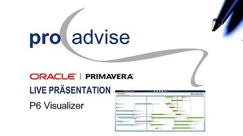 Oracle Primavera P6 Visualizer Webcast