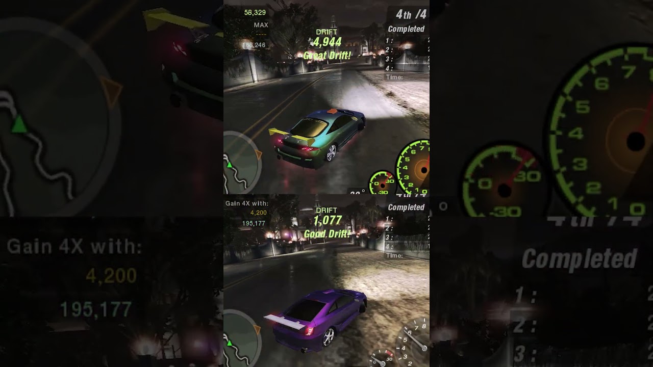 NFS Underground 2 DRIFT. Toyota Celica VS Mitsubishi Motors Eclipse