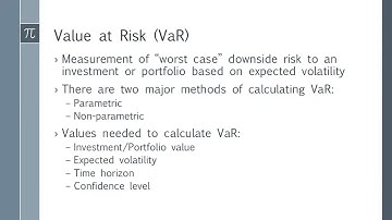 How to Use Excel to Calculate Value at Risk (VaR)  |  Value at Risk Explained