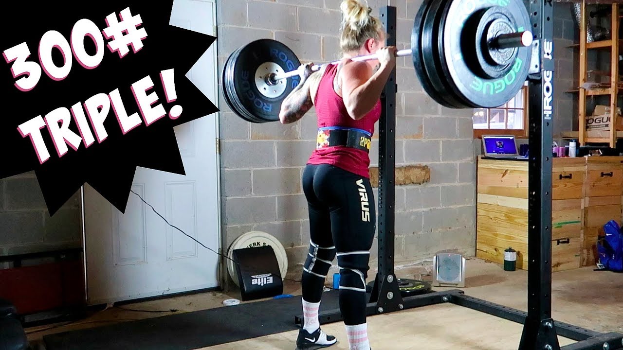 300lb Back Squat Triple!! YouTube