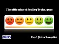 Classification of Scaling Techniques in Research Methodology by Prof. Jithin Benedict.