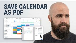 Save Google Calendar as PDF [New Method]
