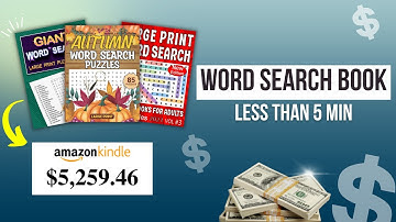 Create a Word Search Book with Free Software for Amazon KDP | Easy & Quick Tutorial