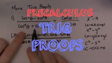Solving Trigonometric Proofs with Difference of Squares