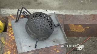 Wood Gasifier Grate Mod  / test 052416