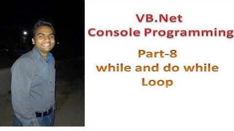 while and do while loop in vb net console programming Part 8