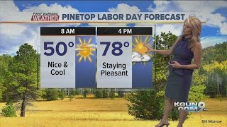 FORECAST: Escape the Labor Day heat on Pinetop