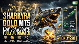 Expert Sharkyra Gold MT5 V1.1 | Gold EASmart XAUUSD Trading with Automated Risk Management