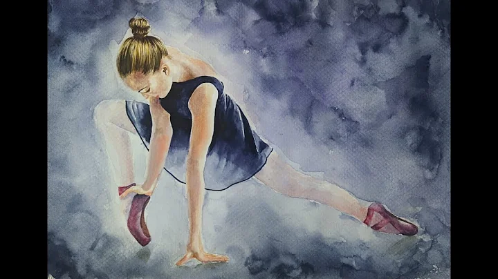 Clase de pintura en acuarela - bailarina