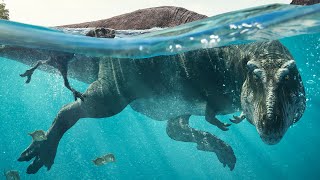 T-Rex hunted down by a giant Mosasaur | Prehistoric Planet screenshot 5