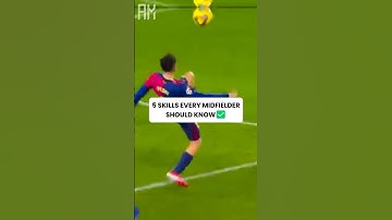 Skills EVERY midfielder should know. #shorts #football  #soccer