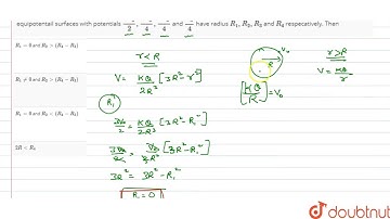 A uniformly charged  solid shpere fo radius `R` has potential `V_(0)` (measured  with respect