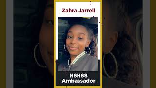 NSHSS Ambassador, Zahra!