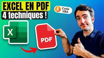 EXCEL en PDF en 1 clic : 4 METHODES SIMPLES (+ code VBA GRAUIT📄)