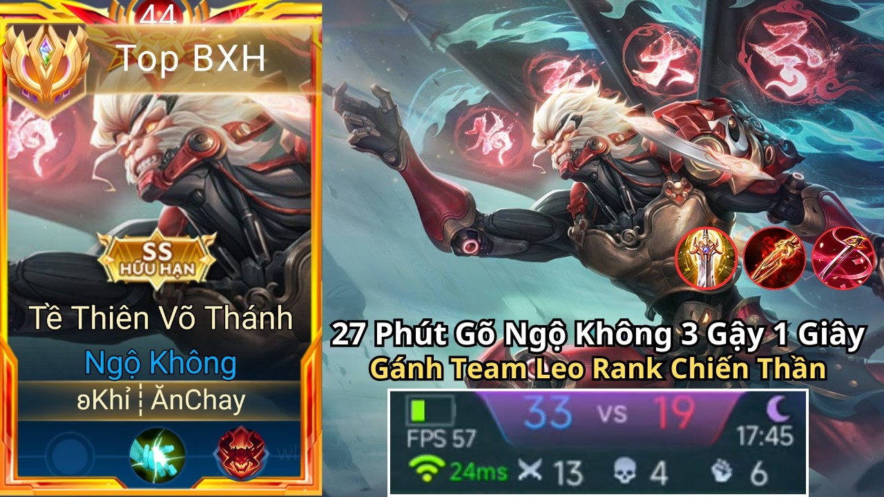 27 Phút Gõ Ngộ Không Phong Cách Hổ Báo Combo Cân 5 Như TikTok Cực Mãn Nhãn Của Top Ngộ Không