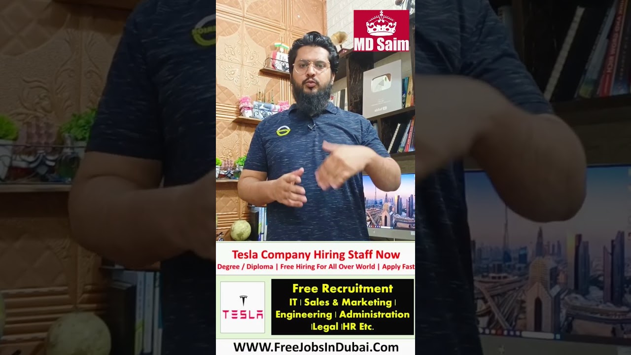 Tesla Group Hiring Staff In Dubai 