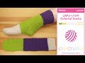 تعليم الكروشيه: شراب ملون - Learn how to Crochet: Colorful Socks