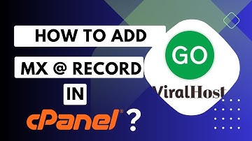 How to add an MX Record in cPanel using DNS Zone Editor with GoViralHost