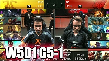 Fnatic vs G2 eSports | Game 1 S6 EU LCS Summer 2016 Week 5 Day 1 | FNC vs G2 G1 W5D1 1080p