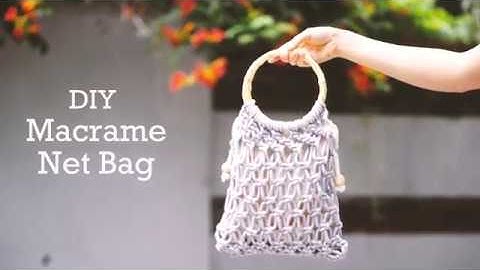 DIY Macrame Net Bag [easy] 마크라메 초보자도 쉽게 만드는 네트백 디자인