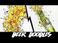 BEER DOODLES !! | Timelapse Drawing