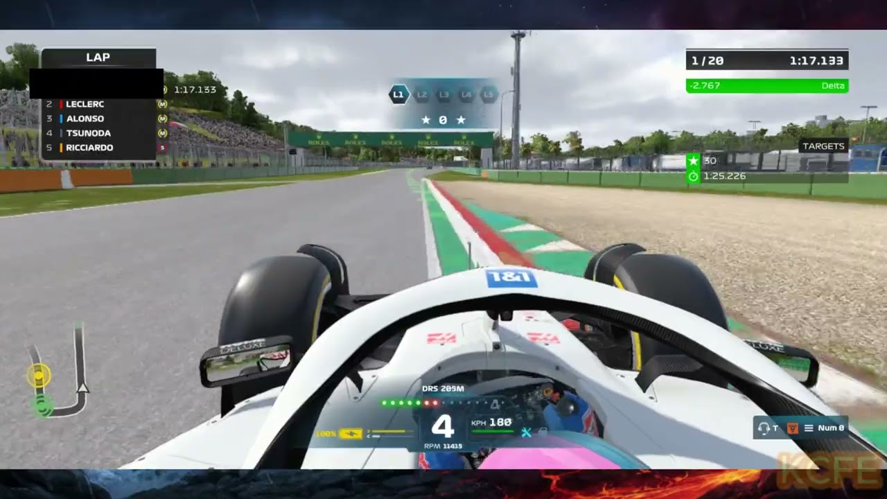 Dry practice in Imola