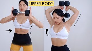Grow bigger cups in 30 days, dumbbells (intermediate)  workout video