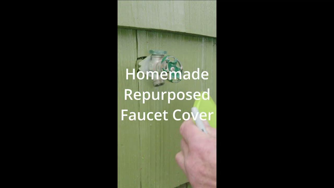 Homemade Repurposed Faucet Cover YouTube