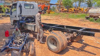 Production Of Isuzu Truck New Frame In Street Factory | Manufacturing Of New Isuzu Frame