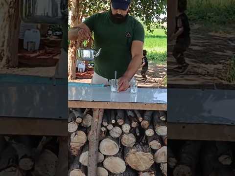 شاي ع نار الحطب مع فطار فلاحي بريحة وطعم الريف