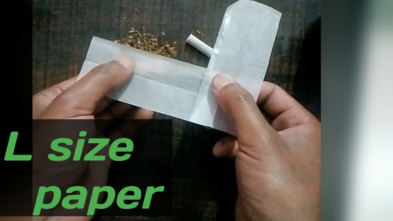 how can make ( L)  size paper.How  double king size.paper kaise banaye