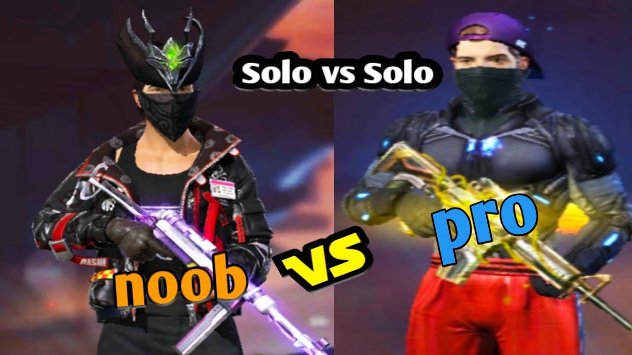 Noob vs Pro solo vs solo game play. free fire - YouTube