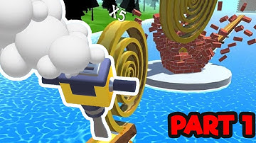 Spiral Roll 3D all Lvls gameplay android, iOS #1000